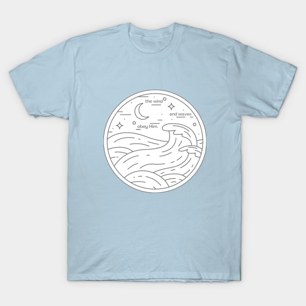 Wind and Waves T-Shirt by heyvictyhey